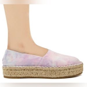 Splendid Laney pastel tie dye espadrilles slips- Size 7 BRAND NEW